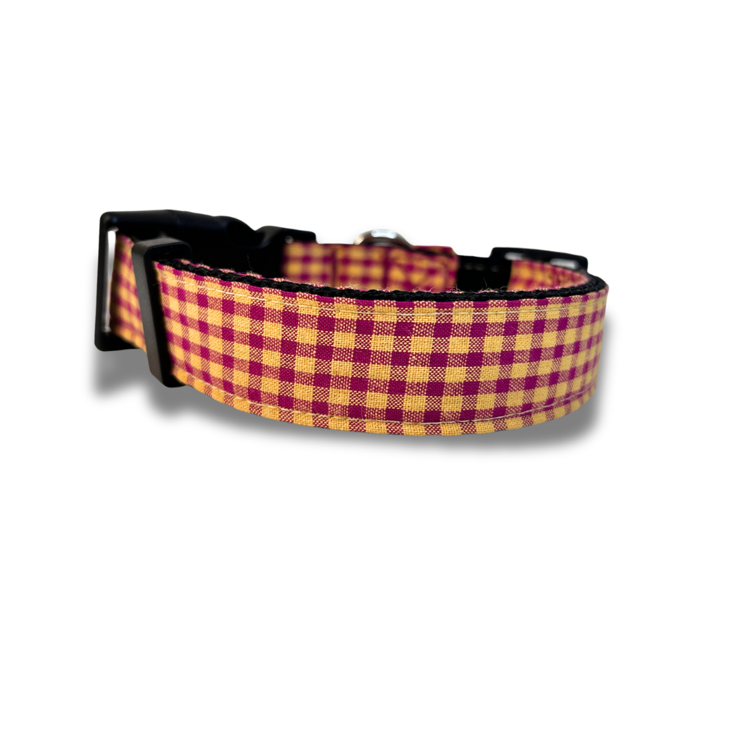 Collar - Vichy Frambuesa