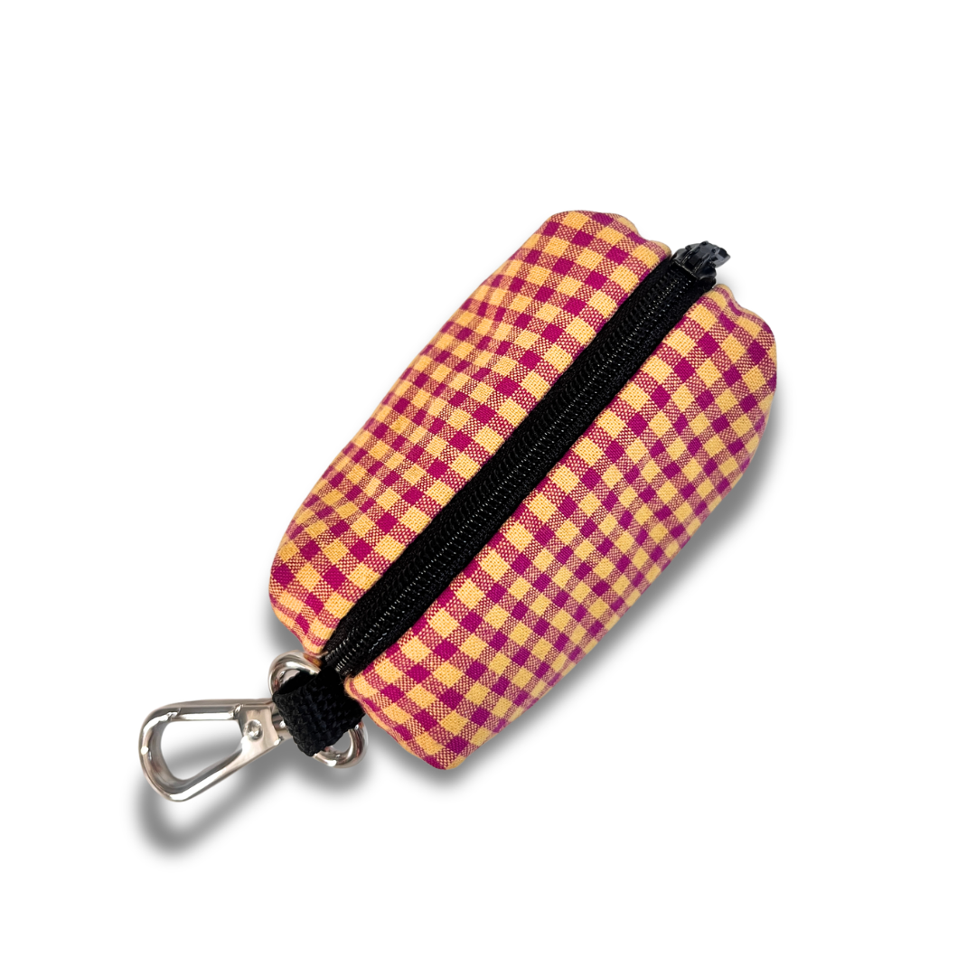 Porta Bolsas de Caca - Vichy Frambuesa