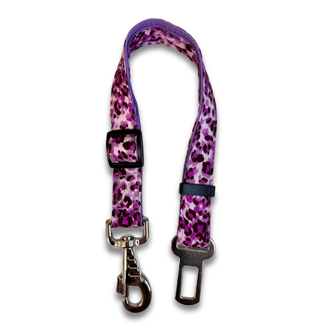 Cinturón Coche - Leopardo Rosa