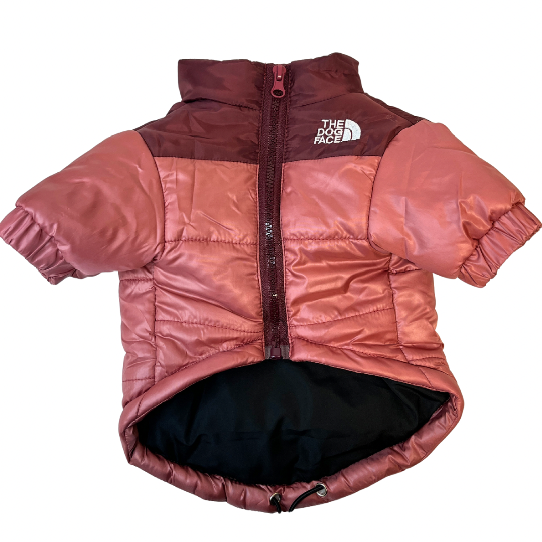 Daunenmantel für Hunde - Rosa