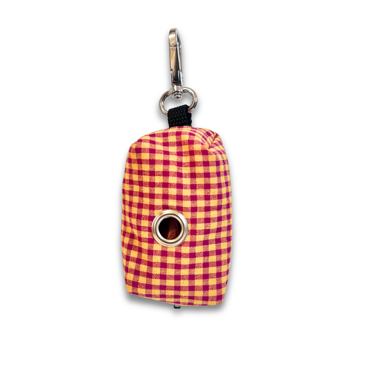 Porta Bolsas de Caca - Vichy Frambuesa