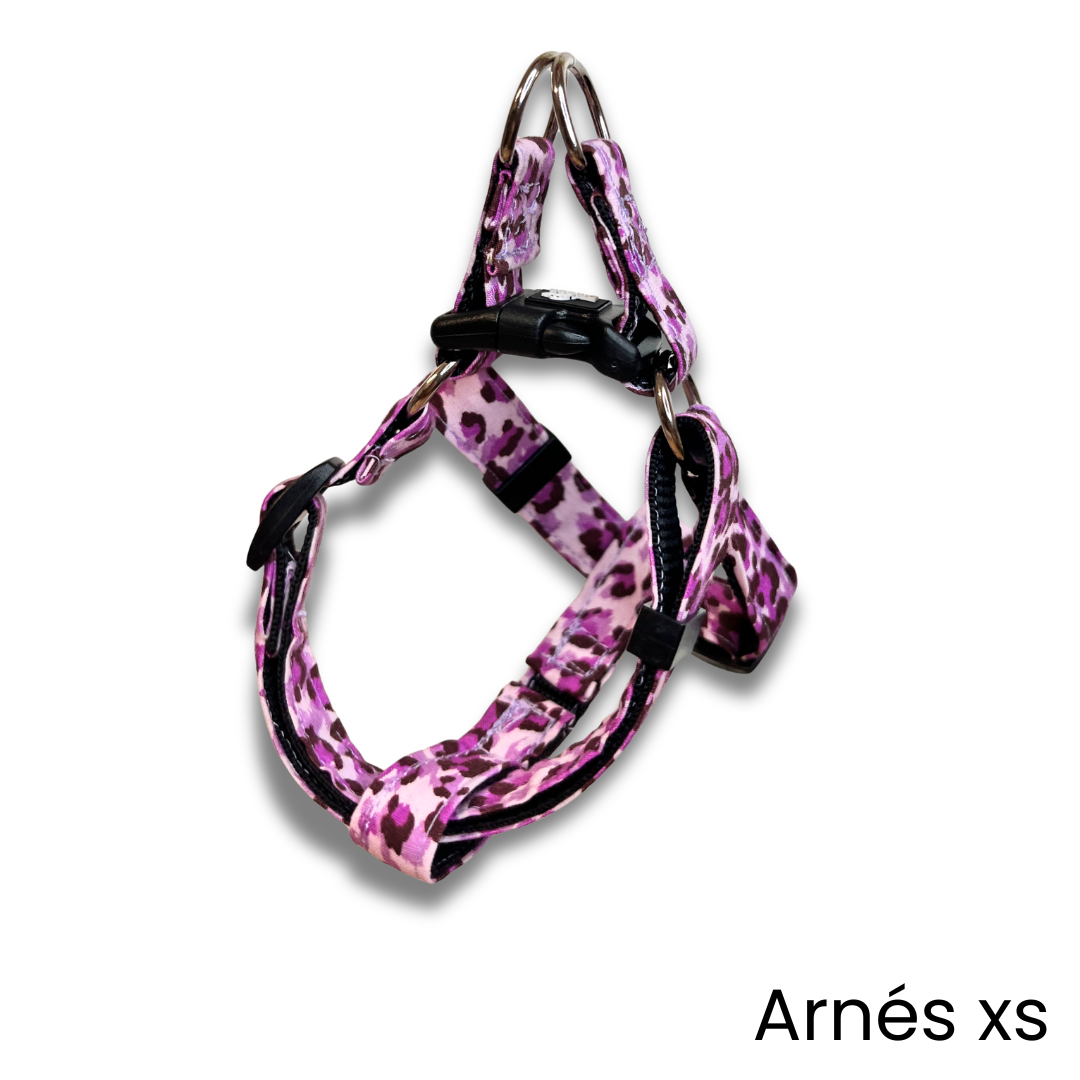 Arnés - Leopardo Rosa