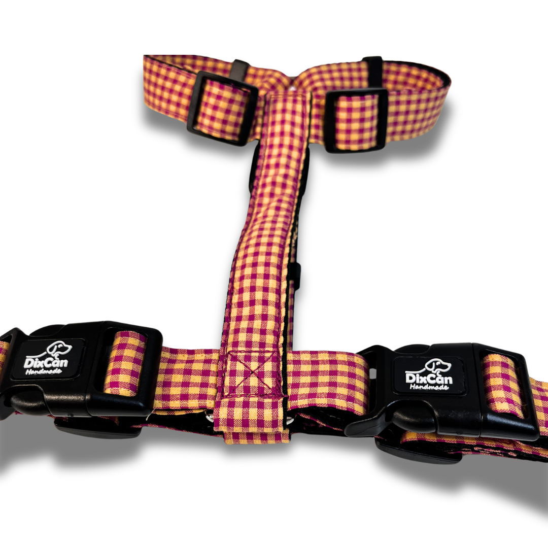 Arnés  Vichy Frambuesa