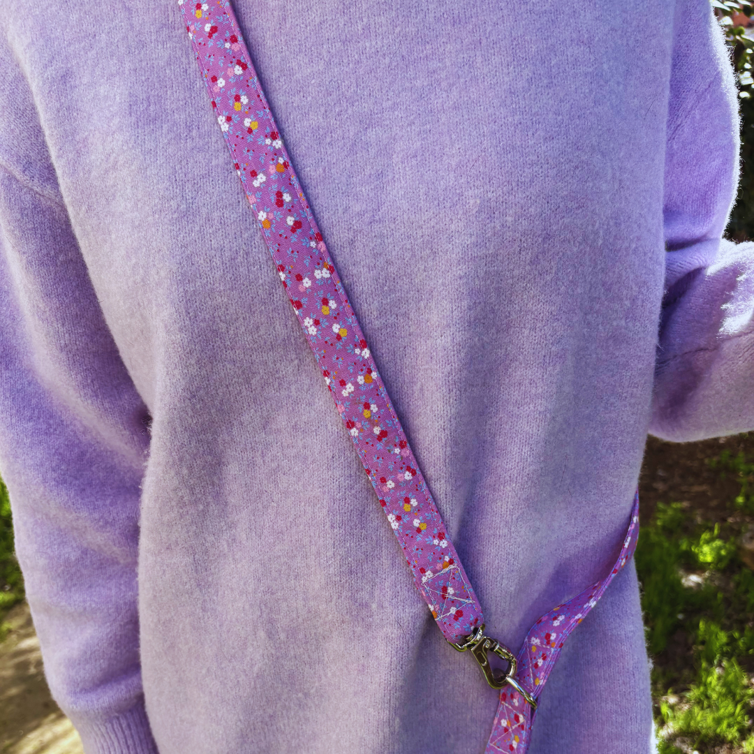 Correa Multi-posición - Flores lila